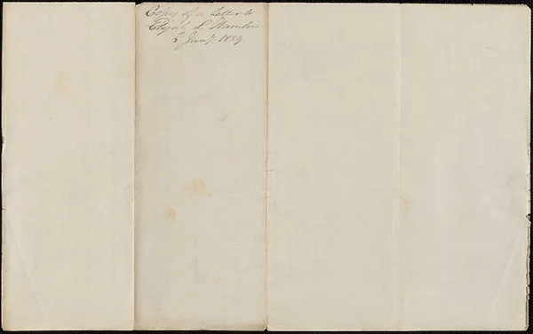 George Coffin to Elijah L. Hamlin, 5 January 1839