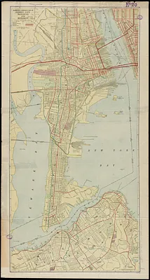 Hammond's complete map of Jersey City, Bayonne and Hoboken