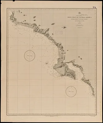 North America, west coast of Central America, Judas Point to Burica Point
