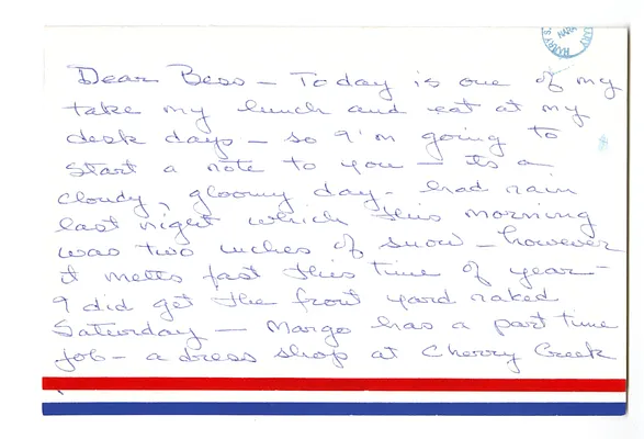 Letter from Christine Wallace to Bess W. Truman