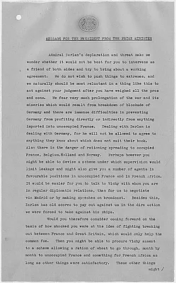Winston Churchill to Franklin D. Roosevelt