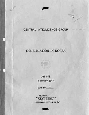 Central Intelligence Group, Office of Reports and Estimates Report, Number 5/1, The Situation in Korea