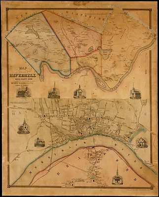 Map of the town of Haverhill, Essex County, Mass