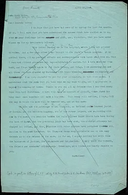 Bartolomeo Vanzetti typed letter (copy) to Mary [D.] Brite, [Charlestown], 26 April 1925 ; Bartolomeo Vanzetti typed note (copy) to Mary [D.] Brite, [Charlestown], 23 March 1927 ; Bartolomeo Vanzetti typed note (copy) to Mary. [D.] Brite, [Charlestown], 18 January 1927
