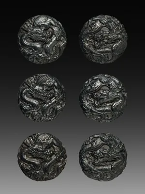 Buttons with Dragon