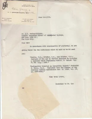 Letters Sent to C.T. Graham-Rodgers, June 1, 1928