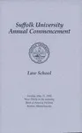 2006 Suffolk University commencement program, Law School