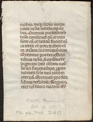 Single leaf from a 15th-century book of hours