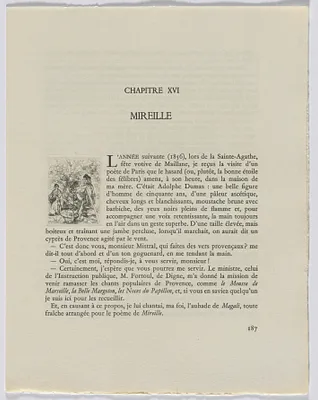 Frédéric Mistral: Mémoires et Recits by Frédéric Mistral: figures outside (page 187)