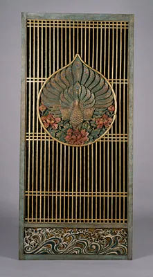 Temple Door with Peacocks