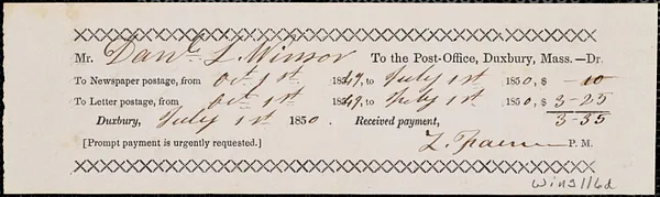 Miscellaneous household receipts