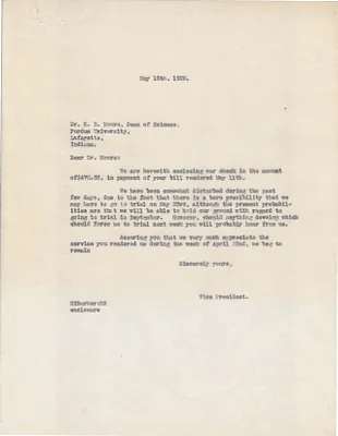 Letters Sent to Dr. R.B. Moore, May 16, 1928
