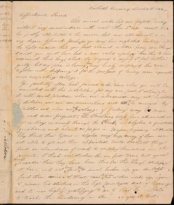 Letter from George Jeffrey Tillotson, [New Haven], to Amos Augustus Phelps, 1823 March 2