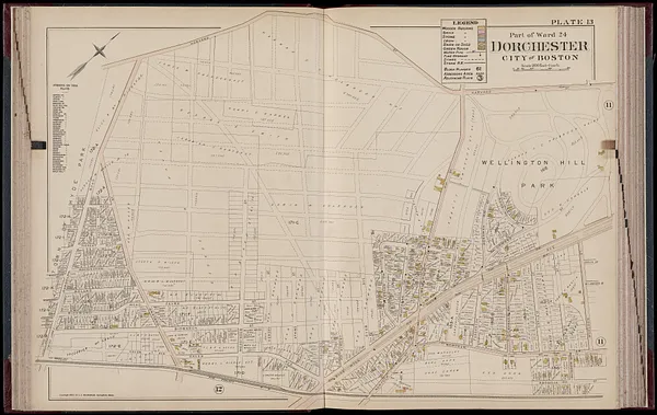 Atlas of Dorchester, West Roxbury and Brighton, city of Boston
