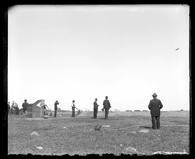Skeet shooters, possibly Hingham Gun Club