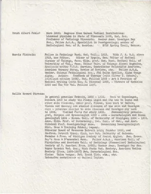Biographies, 1928