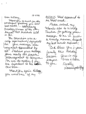 Correspondence: Thank You Folder