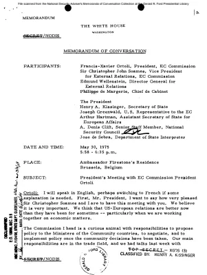 May 30, 1975 - Ford, Kissinger, European Community Officials