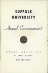 1951 Suffolk University commencement program (all schools)