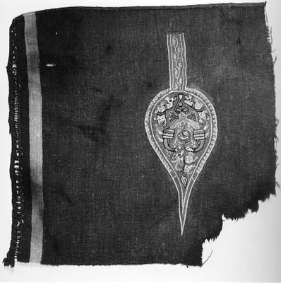 Mantle Fragment with Animals and Flowers