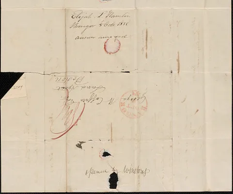 Elijah L. Hamlin to George Coffin, 5 October 1838