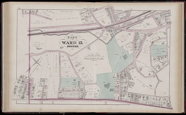 Atlas of the county of Suffolk, Massachusetts : vol. 2nd late city of Roxbury, now wards 13-14 and 15, city of Boston