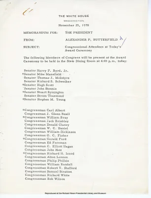 1970 Outbound From APB Part 4: Butterfield Chron Nov – Dec. 1970 [6 of 8]