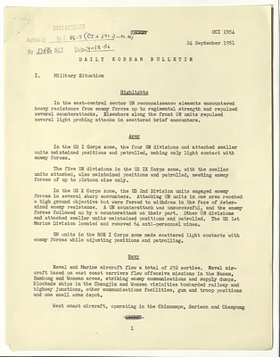 Memorandum, Daily Korean Bulletin