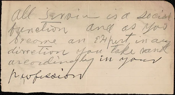 [Victoria Woodhull Martin] autograph note, [Bredon's Norton, Worcestershire, Eng.?], approximately 1901-1927