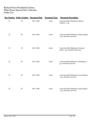 WHSF: Returned, 52-30