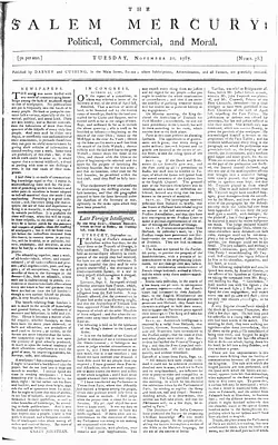 The Salem Mercury: Political, Commercial, and Moral
