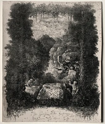 First Frontispiece for Fables and Fairy-Tales by Thierry-Faletans
