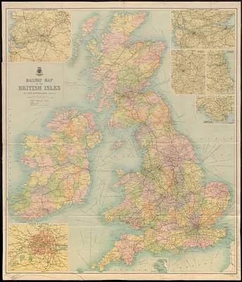 Railway map of the British Isles