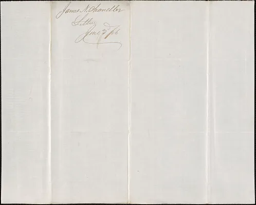 James Chandler to W. A. Harrington, 2 June 1856
