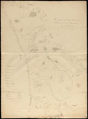 Plan of Boxford made by Moses Dorman, Jr. dated 1830
