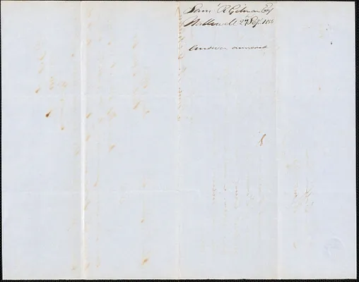 Samuel R. Gilman to George Coffin, 27 September 1850