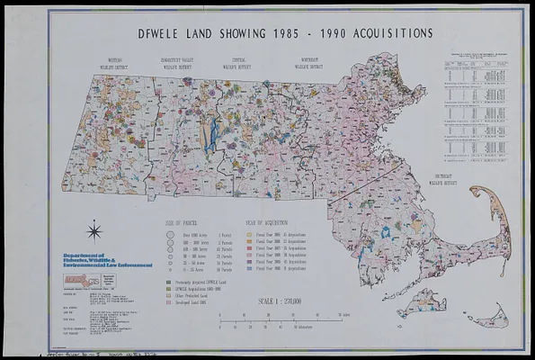 DFWELE land showing 1985-1990 acquisitions
