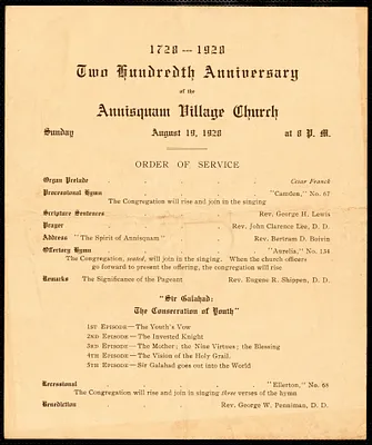 Village Church 1900s to 1930s