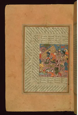 Alexander the Great (Iskandar) Fighting the Zanghis (Ethiopians)