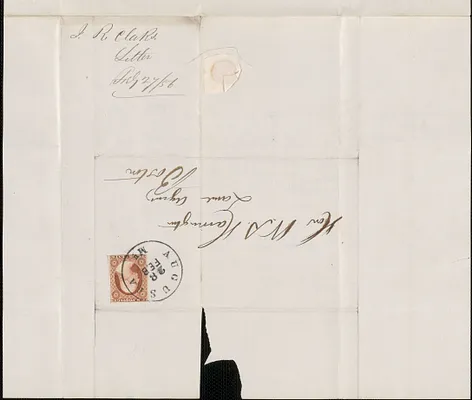 Isaac R. Clark to W. A. Harrington, 27 February 1856