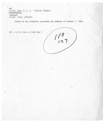 Cross Reference Memorandum