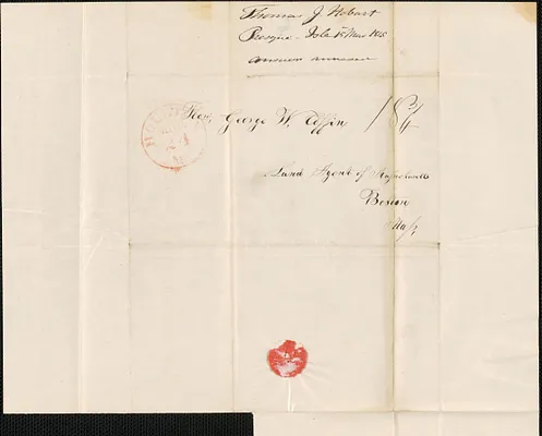 Thomas J. Hobart to George Coffin, 15 March 1845