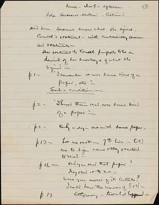 Supplementary Motions for a New Trial - Fourth Motion: Andrews, handwritten notes