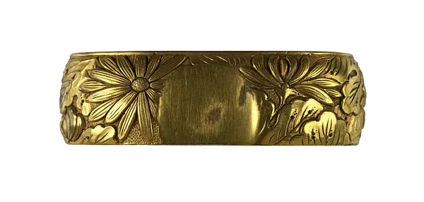 Fuchi with Chrysanthemums