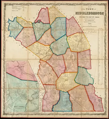 Map of the town of Middleborough, Plymouth County, Mass