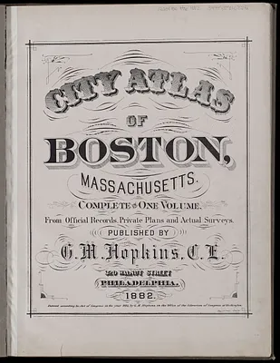 City atlas of Boston, Massachusetts : complete in one volume