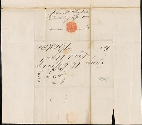 John McClintock to George Coffin, 14 January 1833