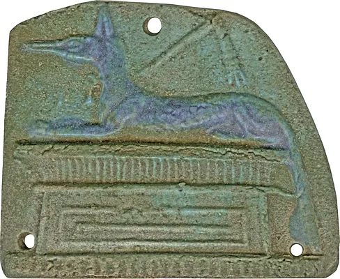 Plaque with a Jackal Shaped Anubis