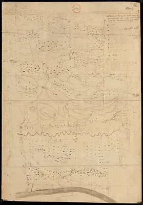Plan of Whately made by Benjamin Cooley, dated 1830