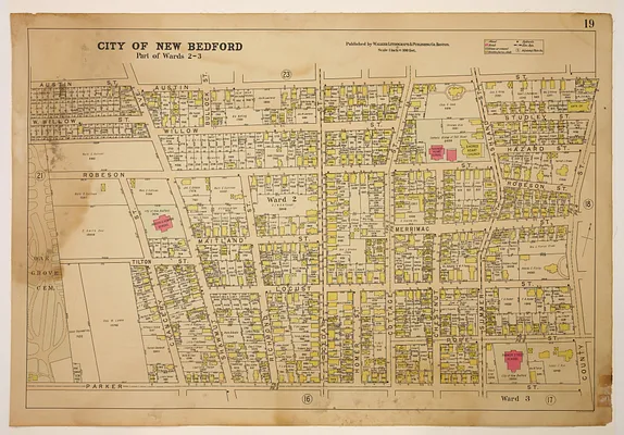 Atlas of the City of New Bedford, Part of Wards 2 - 3, plate 19